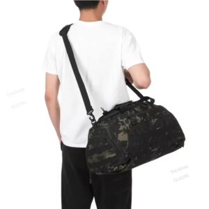 3-in-1 Tactical Gym Backpack – Duffel & Sling Bag with Shoe Compartment
